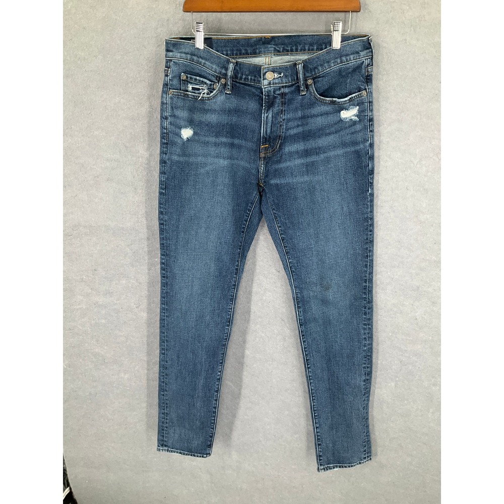 Abercrombie & Fitch Mens 32x30 Felix Super Skinny Stretch Distressed Denim Jeans